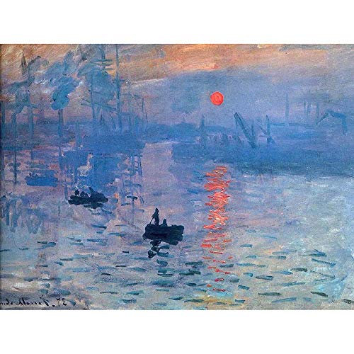 Wee Blue Coo Claude Monet Impression Sunrise Old Master Painting Art Print Poster Wall Decor Kunstdruck Poster Wand-Dekor-12X16 Zoll Wee Blue Coo Claude Monet Impression Sunrise Old Master Painting Art Print Poster Wall Decor Kunstdruck Poster Wand-Dekor-12X16 Zoll von Wee Blue Coo