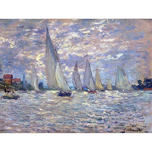 Wee Blue Coo Claude Monet Les Barques Old Master Painting Art Print Poster Wall Decor Kunstdruck Poster Wand-Dekor-12X16 Zoll von Wee Blue Coo