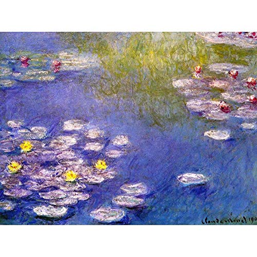 Wee Blue Coo LTD Claude Monet Nympheas at Giverny Old Master Painting Art Print Poster Wall Decor Kunstdruck Poster Wand-Dekor-12X16 Zoll von Wee Blue Coo LTD