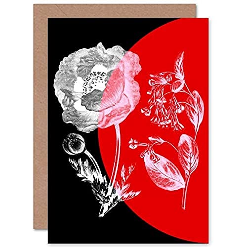 Wee Blue Coo Farbe Pop Rot Kreis Blume Für Sie Floral Geburtstagskarte Grußkarte Wee Blue Coo Farbe Pop Rot Kreis Blume Für Sie Floral Geburtstagskarte Grußkarte von Wee Blue Coo