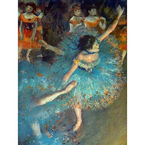 Wee Blue Coo Degas Dancer Old Master Painting Art Print Poster Wall Decor Kunstdruck Poster Wand-Dekor-12X16 Zoll Wee Blue Coo Degas Dancer Old Master Painting Art Print Poster Wall Decor Kunstdruck Poster Wand-Dekor-12X16 Zoll von Wee Blue Coo