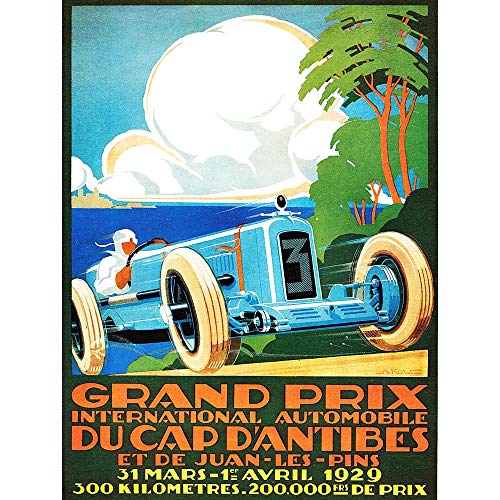 Wee Blue Coo Exhibition Motor Sport Grand Prix France Automobile Car Vintage Art Print Poster Wall Decor Kunstdruck Poster Wand-Dekor-12X16 Zoll Wee Blue Coo Exhibition Motor Sport Grand Prix France Automobile Car Vintage Art Print Poster Wall Decor Kunstdruck Poster Wand-Dekor-12X16 Zoll von Wee Blue Coo