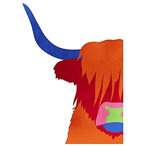 Wee Blue Coo Helle Hochlandkuh Kunstplakat Ungerahmter Kunstdruck 30x40 cm Wee Blue Coo Helle Hochlandkuh Kunstplakat Ungerahmter Kunstdruck 30x40 cm von Wee Blue Coo