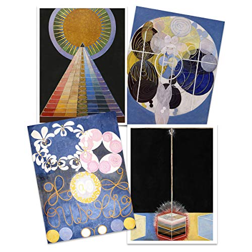Wee Blue Coo Hilma Af Klint Modern Abstract Painting Symbols Flowers Dove Altarpiece Wall Art Print Poster Home Decor Premium Pack of 4 Abstrakt Malerei Blumen Wand Zuhause Deko Wee Blue Coo Hilma Af Klint Modern Abstract Painting Symbols Flowers Dove Altarpiece Wall Art Print Poster Home Decor Premium Pack of 4 Abstrakt Malerei Blumen Wand Zuhause Deko von Wee Blue Coo