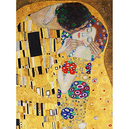 Wee Blue Coo Klimt Der Kuss Kunstplakat Ungerahmter Druck 30x40 cm von Wee Blue Coo