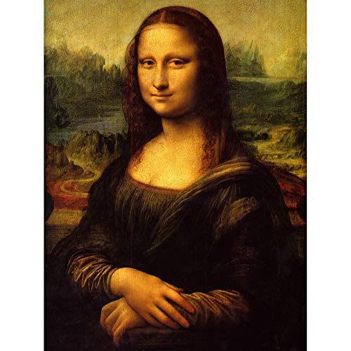 Wee Blue Coo LTD Cultural Leonardo Da Vinci Mona Lisa Old Master Detail Canvas Print von Wee Blue Coo