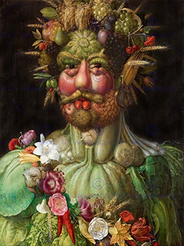 Wee Blue Coo LTD PAINTING FRUIT VEGETABLE WHEAT GIUSEPPE ARCIMBOLDO ART PRINT Farbe Obst Kunstdruck von Wee Blue Coo