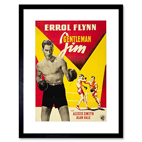 Wee Blue Coo MOVIE FILM GENTLEMAN JIM ERROL FLYNN BOXER BLACK FRAMED ART PRINT B12X5503 Wee Blue Coo MOVIE FILM GENTLEMAN JIM ERROL FLYNN BOXER BLACK FRAMED ART PRINT B12X5503 von Wee Blue Coo