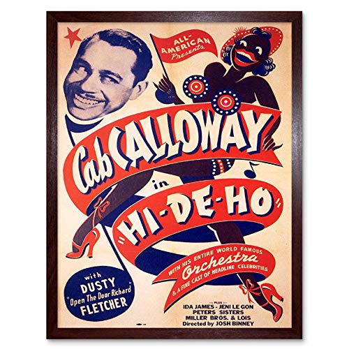 Wee Blue Coo Movie Film Hi-De-Ho Cab Calloway Musical Short Art Print Framed Poster Wall Decor Kunstdruck Poster Wand-Dekor-12X16 Zoll von Wee Blue Coo