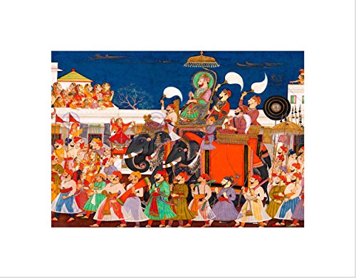 Wee Blue Coo PAINTING PROCESSION MAHARAO RAM SINGH II KOTA INDIA FRAMED ART PRINT B12X10818 von Wee Blue Coo