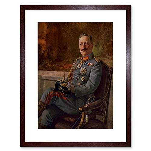 Wee Blue Coo PAINTINGS PORTRAIT KAISER WILHELM II GERMAN EMPEROR FRAMED ART PRINT B12X9894 von Wee Blue Coo