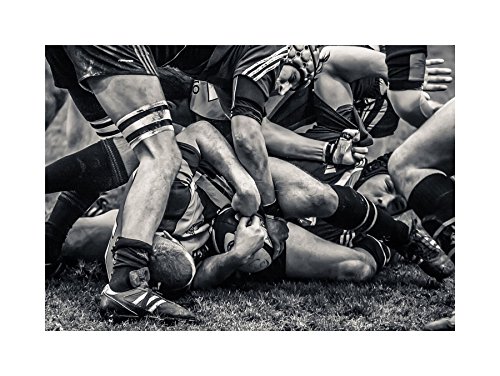 Wee Blue Coo PHOTO SPORT RUGBY FOOTBALL SCRUM PLAYERS BALL FRAME ART PRINT PICTURE F12X829 Wee Blue Coo PHOTO SPORT RUGBY FOOTBALL SCRUM PLAYERS BALL FRAME ART PRINT PICTURE F12X829 von Wee Blue Coo