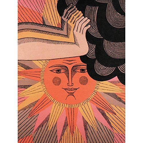 Wee Blue Coo Political USSR Soviet Communism Sun Cloud World Peace Art Print Poster Wall Decor Kunstdruck Poster Wand-Dekor-12X16 Zoll von Wee Blue Coo