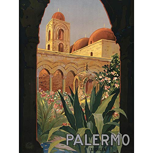 Wee Blue Coo Travel Italy Sicily Palermo Sicilia Art Print Poster Wall Decor Kunstdruck Poster Wand-Dekor-12X16 Zoll Wee Blue Coo Travel Italy Sicily Palermo Sicilia Art Print Poster Wall Decor Kunstdruck Poster Wand-Dekor-12X16 Zoll von Wee Blue Coo