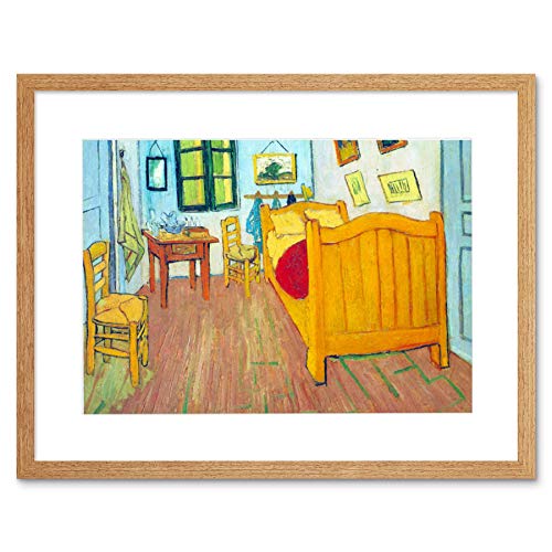 Wee Blue Coo Van Gogh Bedroom in Arles Artwork Framed Wall Art Print 12X16 Inch Schlafzimmer Wand von Wee Blue Coo