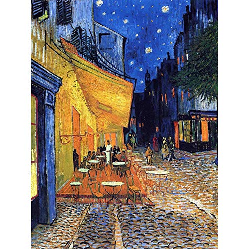 Wee Blue Coo Vincent Van Gogh Cafe Terrace Place Du Forum Arles 1888 Art Print Poster Wall Decor Kunstdruck Poster Wand-Dekor-12X16 Zoll von Wee Blue Coo