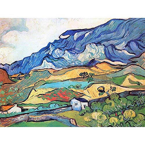 Wee Blue Coo LTD Vincent Van Gogh Les Alpilles Mountain Landscape Art Print Poster Wall Decor Kunstdruck Poster Wand-Dekor-12X16 Zoll von Wee Blue Coo LTD