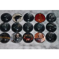 Geocache-Glas-Kühlschrank-Magnete - Spiel Der Throne 15 Stück Set von Weebledogs