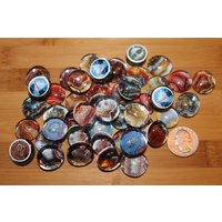 Miniatur-Geocache-Glas-Steine - Polierte Achat Steine/Fiel Steinen von Weebledogs