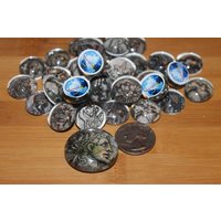 Miniatur Geocache Glas Stones - Antike Münzen Set von Weebledogs