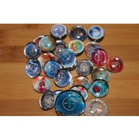 Miniatur-Geocache-Glas-steine - Nebel/Weltraum Geocaching Universum Set von Weebledogs