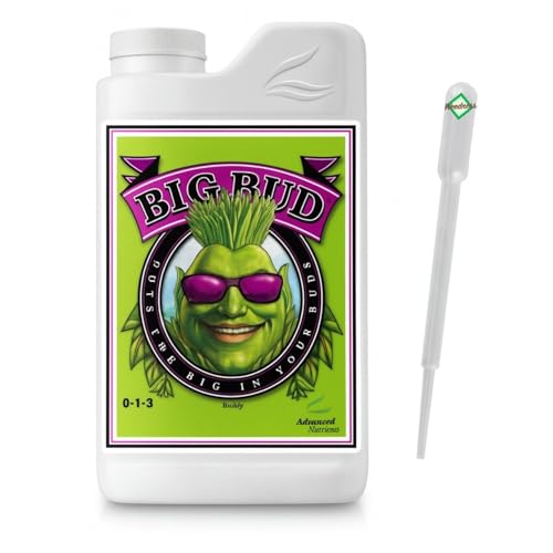 Weedness Advanced Nutrients Big Bud 500 ml – Flüssiger NPK Blütendünger für Growbox, Indoor & Outdoor Pflanzen, Erde & Hydro, Booster für kräftige Blüten & höheren Ertrag von Weedness