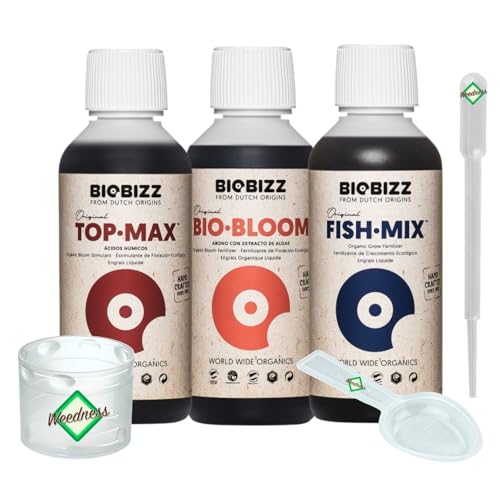 Weedness BioBizz Dünger 3 teiliges Outdoor BIG Try Pack - Grow Anbau Indoor Outdoor Naturdünger Bio Starter Orchideen Zimmerpflanzen von Weedness