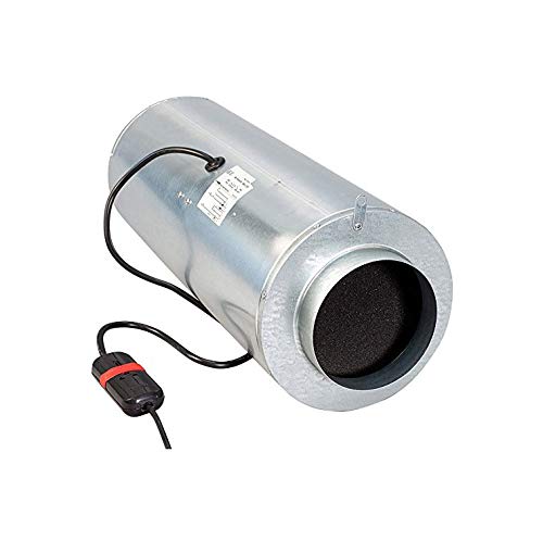 Weedness Can Iso-Max Rohrventilator 1-Stufig 2380 m³ 300 mm Schallgedämmt - Grow Anbau Abluft Ventilator Rohrlüfter leise Silent Lüfter Zuluft von Weedness