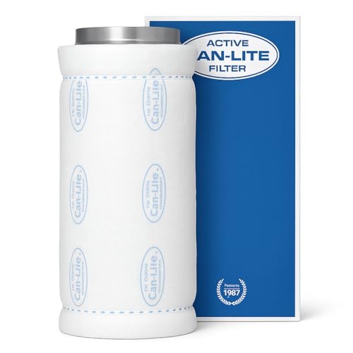 Can-Lite Weedness Aktivkohlefilter Grow 4500 m³ 350 mm Flansch - AKF Rohrlüfter Anbau Indoor Belüftung Geruchsfilter Abluft Filter Klima Set von Weedness
