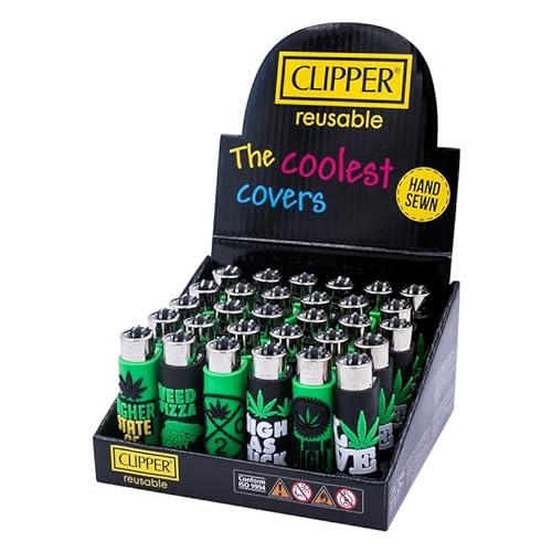 Clipper Cover PVC Hülle Weed Statements FF - Limited Clipper Gas Bong Feuerzeug Pfeifen Feuerzeug Einweg Pfeife von Weedness