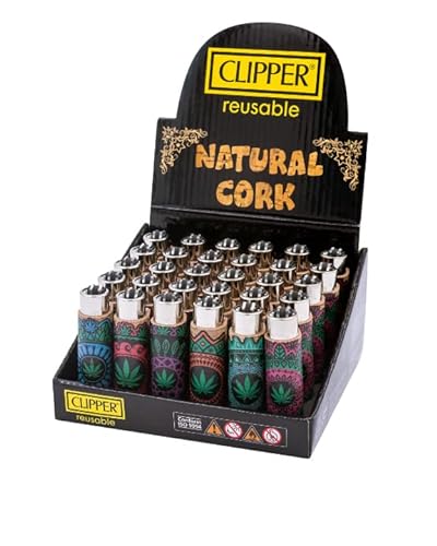 Clipper Cork Cover Mandala Leaves FF Hülle - Limited Gas Bong Feuerzeug Pfeifen Einweg Pfeife Metall Box… von Weedness
