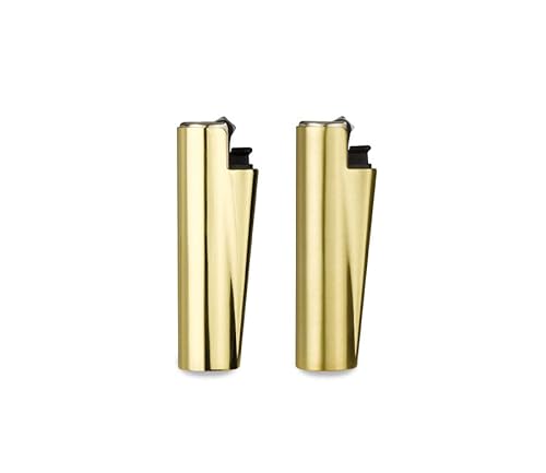 Clipper Metall Case Micro Gold Hülle – Limited Gas Bong Feuerzeug Pfeifen Einweg Pfeife Metall Box von Weedness