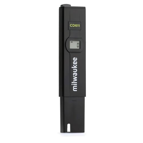 Weedness Milwaukee EC-Messgerät CD611 - Grow EC-Messer Pflanzen Indoor Anbau Digital Erde Hydro Wasser EC-Wert Garten Aquarium Leitwertmessgerät Salzmessgerät Leitfähigkeit Tester von Weedness