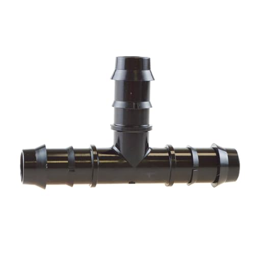 Weedness PE T-Stück 25 mm Verbindungsstück Verbinder - Micro Drip Wasserschlauch Bewässerung Automatische Schlauch Pflanzen Garten Blumen Rasen Tropfbewässerung von Weedness