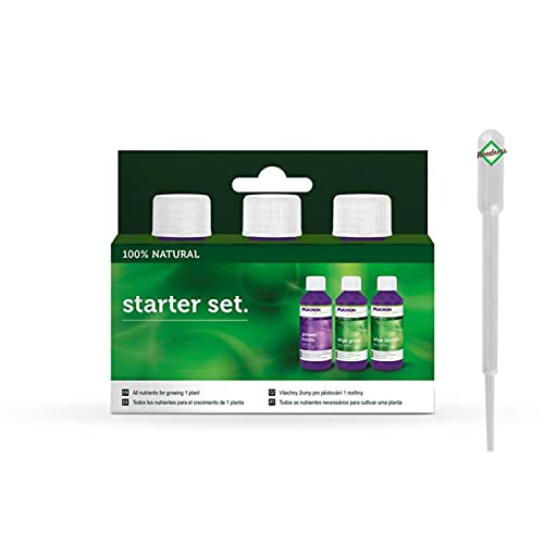 Plagron Dünger Set Bio Starterbox Small - Grow Anbau Indoor Bio Dünger NPK Chilli Organischer Gemüse Flüssig Bonsai Tomaten Palmen von Weedness