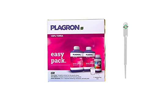 Plagron Dünger Set Easy Pack Terra Bio Starterbox Grow Anbau Indoor - Bio NPK Organischer Flüssig Tomaten von Weedness