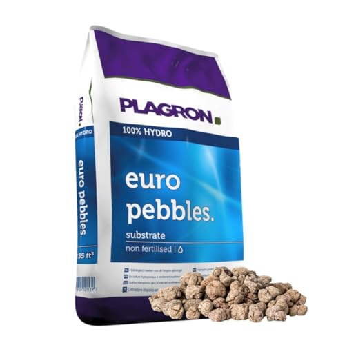 Plagron Euro Pebbles 10 Liter - Blähton Kugeln Hydrokultur Drainage Ton-Granulat Perlite Blumenerde von Weedness