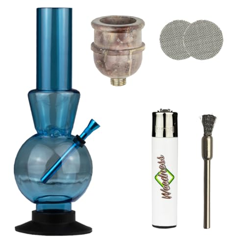 Weedness Acryl Bong Stages 30 cm mit Kickloch 5-teiliges Set - Plastik Kleine Mini Set Zubehör Pfeife Wasserpfeife Set Kunststoff Weedness Acryl Bong Stages 30 cm mit Kickloch 5-teiliges Set - Plastik Kleine Mini Set Zubehör Pfeife Wasserpfeife Set Kunststoff von Weedness