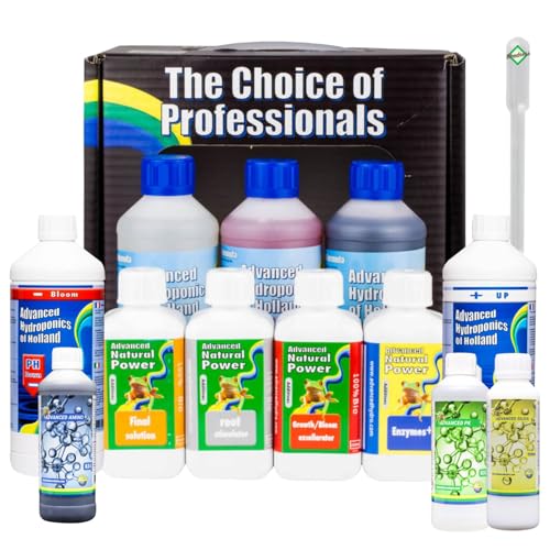 Weedness Advanced Hydroponics Set Professionell XL Dünger-Kit - Naturdünger Grow Flüssig Bio Orchideen Bonsai Organischer von Weedness