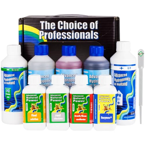 Weedness Advanced Hydroponics Starter-Set 9-teiliges Dünger-Kit - Indoor Outdoor Naturdünger Grow Flüssig Bio Orchideen Bonsai Organischer von Weedness