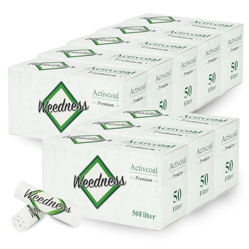 Weedness Aktivkohlefilter-Slim 400 Stück 7 mm Teer- & Nikotin-Filter - Zigarettenfilter Joint Kohlefilter Active Tip Eindrehfilter Filter Tips Weedness Aktivkohlefilter-Slim 400 Stück 7 mm Teer- & Nikotin-Filter - Zigarettenfilter Joint Kohlefilter Active Tip Eindrehfilter Filter Tips von Weedness