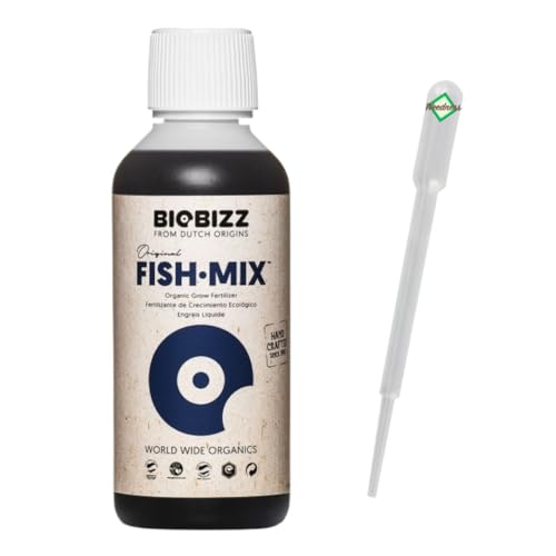 Weedness BioBizz Bio Fish Mix 250 ml. - Naturdünger Grow Anbau Indoor Tomaten Flüssig Orchideen Bonsai Bio Organischer NPK von Weedness