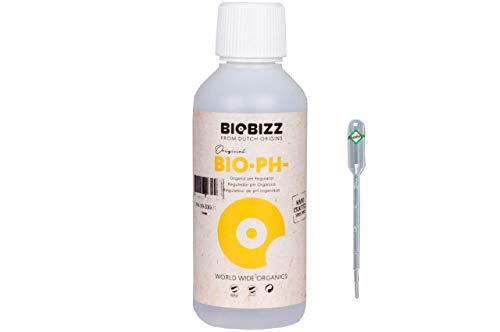 Weedness BioBizz Bio pH- Minus 250 ml - Natürlicher Biologischer pH-senker Grow Anbau Indoor Outdoor Dünger Flüssig von Weedness