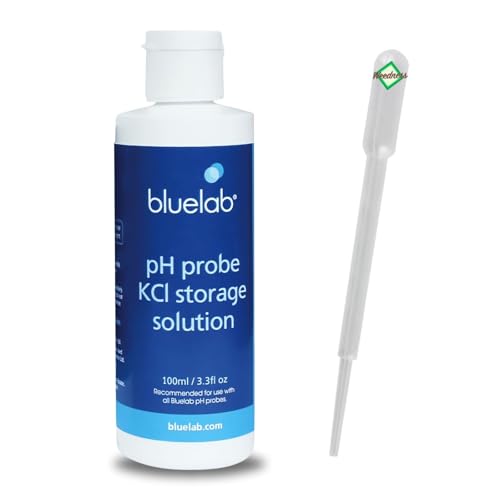 Weedness Bluelab Reinigungslösung 100 ml - pH EC-Messgerät Reinigung Wert Kalibrierlösung Lösung Puffer Set Flüssigkeit Grow Anbau von Weedness