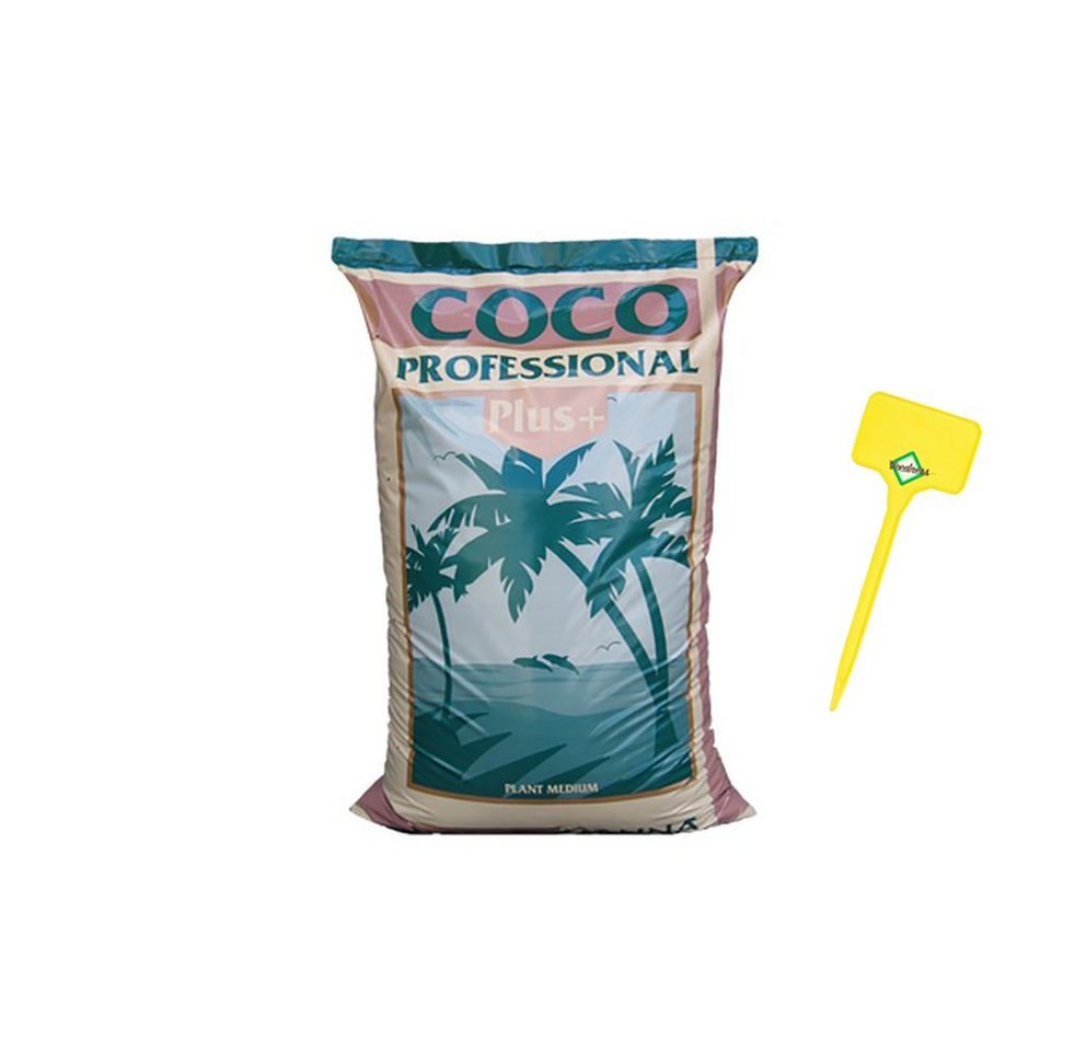 Weedness Blumenerde Canna Coco Erde 50 Liter Kokoserde Substrat Humusziegel Kokos Professionell Plus, 50 Liter von Weedness