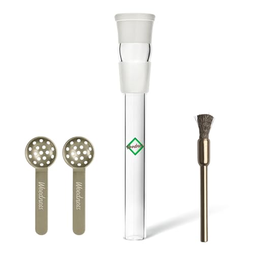 Weedness Bong Glas Chillum 14,5 mm Schliff 10 cm 3-teiliges Set - Shillum Zubehör Kopf Adapter Aufsatz Steckchillum Kupplung Weedness Bong Glas Chillum 14,5 mm Schliff 10 cm 3-teiliges Set - Shillum Zubehör Kopf Adapter Aufsatz Steckchillum Kupplung von Weedness