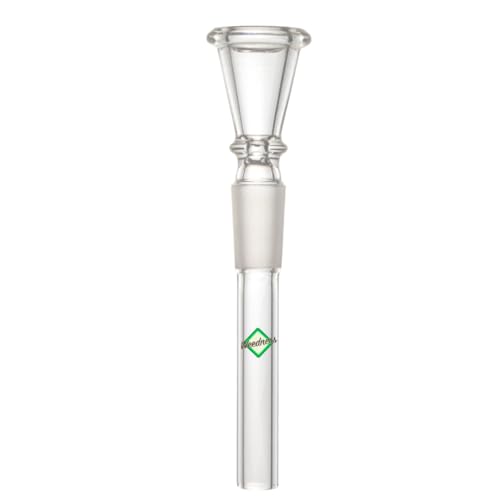 Weedness Bong Glas Chillum 14,5 mm Schliff Trichter 17 cm - Shillum Zubehör Kopf Adapter Aufsatz Steckchillum Kupplung von Weedness