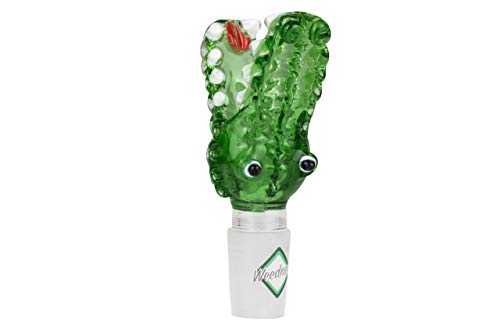 Weedness Bong-Glas-Kopf 14,5 mm Schliff Krokodil - Steckkopf Chillum Adapter Bong Zubehör Köpfchen Head Aufsatz Bowl von Weedness