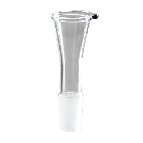 Weedness Bong-Glas-Kopf 18,8 mm Schliff Trichter lang - Steckkopf Chillum Adapter Bong Zubehör Köpfchen Head Aufsatz Bowl von Weedness