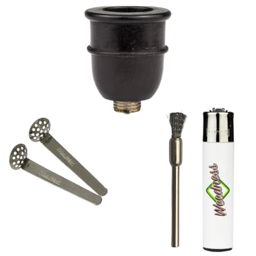 Weedness Bong-Holz-Kopf Eckig in Schwarz 4-Teiliges Set - Schraubkopf Steckkopf Adapter Zubehör Weedness Bong-Holz-Kopf Eckig in Schwarz 4-Teiliges Set - Schraubkopf Steckkopf Adapter Zubehör von Weedness